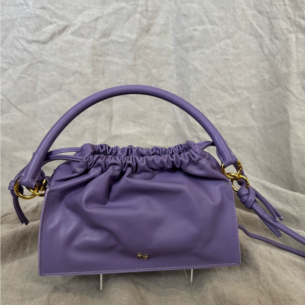 YUZEFI Mini Bom Leather Bag – Lavender Purple | Designer Luxury Crossbody